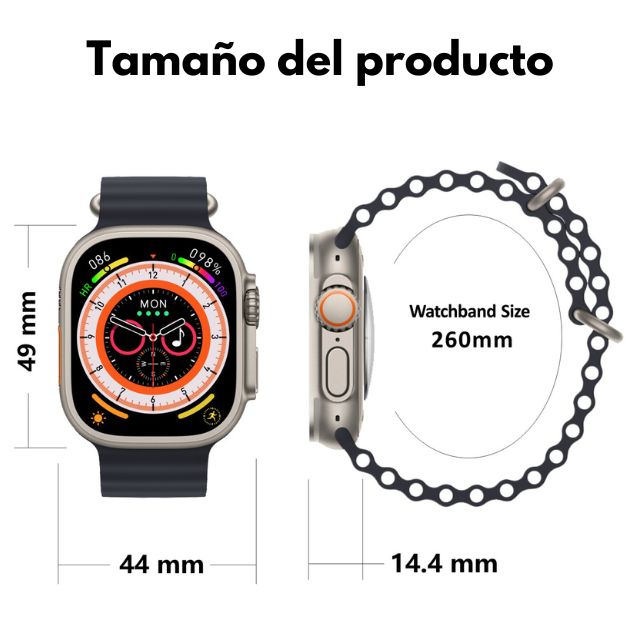 Smartwatch HK8 Pro Max Gen 2 con pantalla AMOLED de 2,12 pulgadas, reloj  inteligente multifunción para hombres y mujeres compatible con Android e  IOS IP68 color negro - Crazy Opportunities